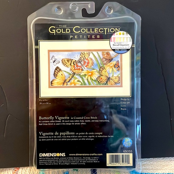 Dimensions The Gold Collection Petites Counted Cross Stitch “Butterfly Vignette” - Picture 1 of 4